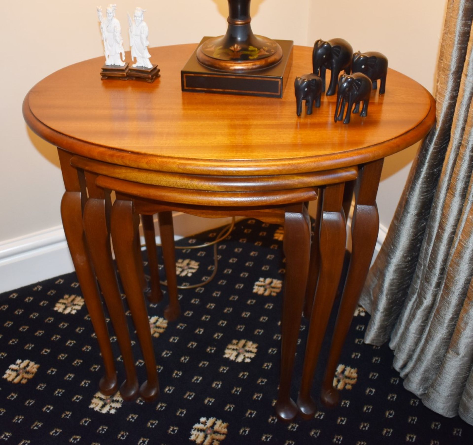 1 x Nest of Three Tables With Queen Anne Legs - Circa 1920's - Recently Restored in Stunning - Image 3 of 8