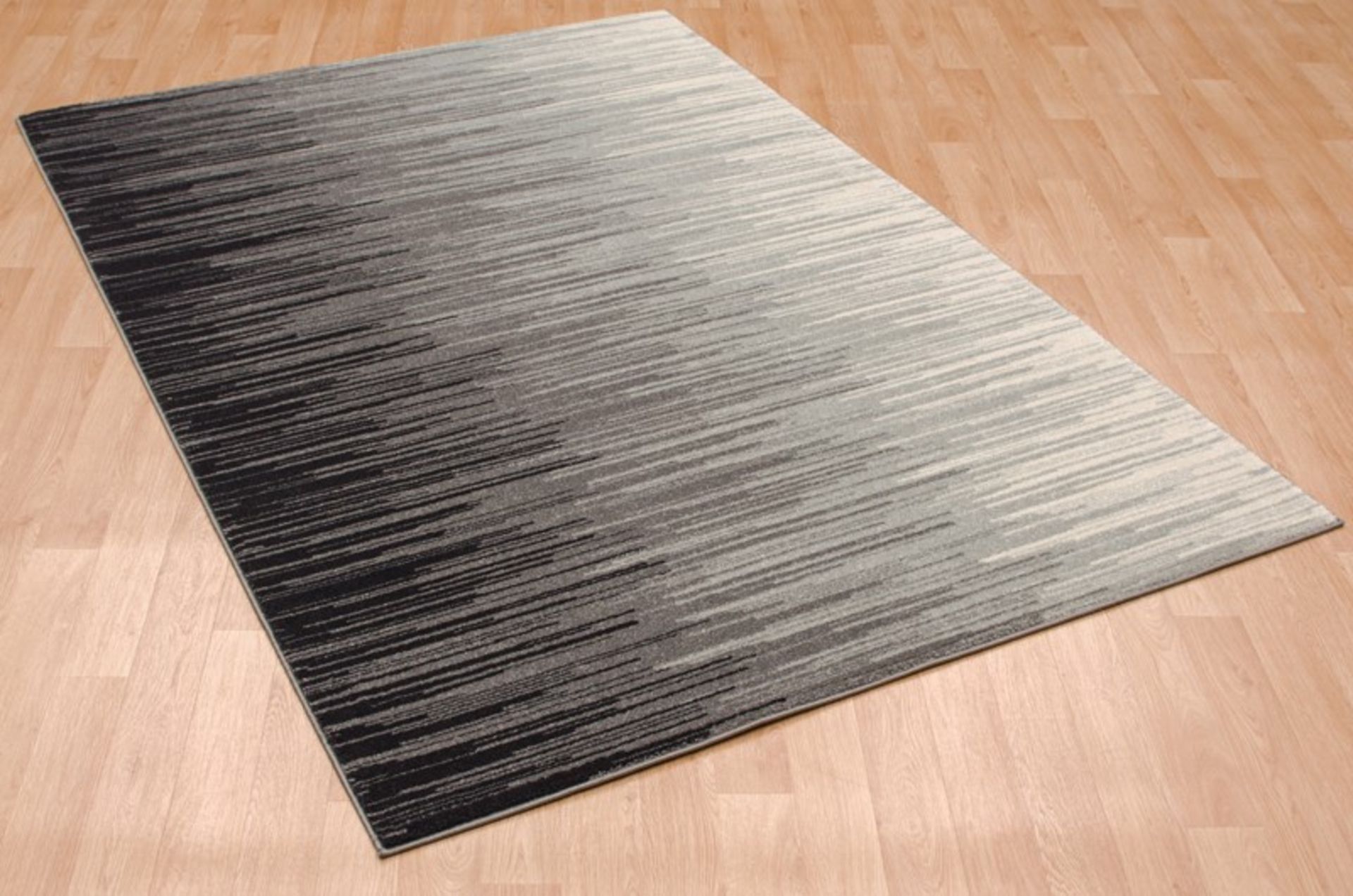 1 x Asiatic NOVA Rug With Abstract Stripes In Grey - Dimensions: 120 x 170cm - Brand New Stock