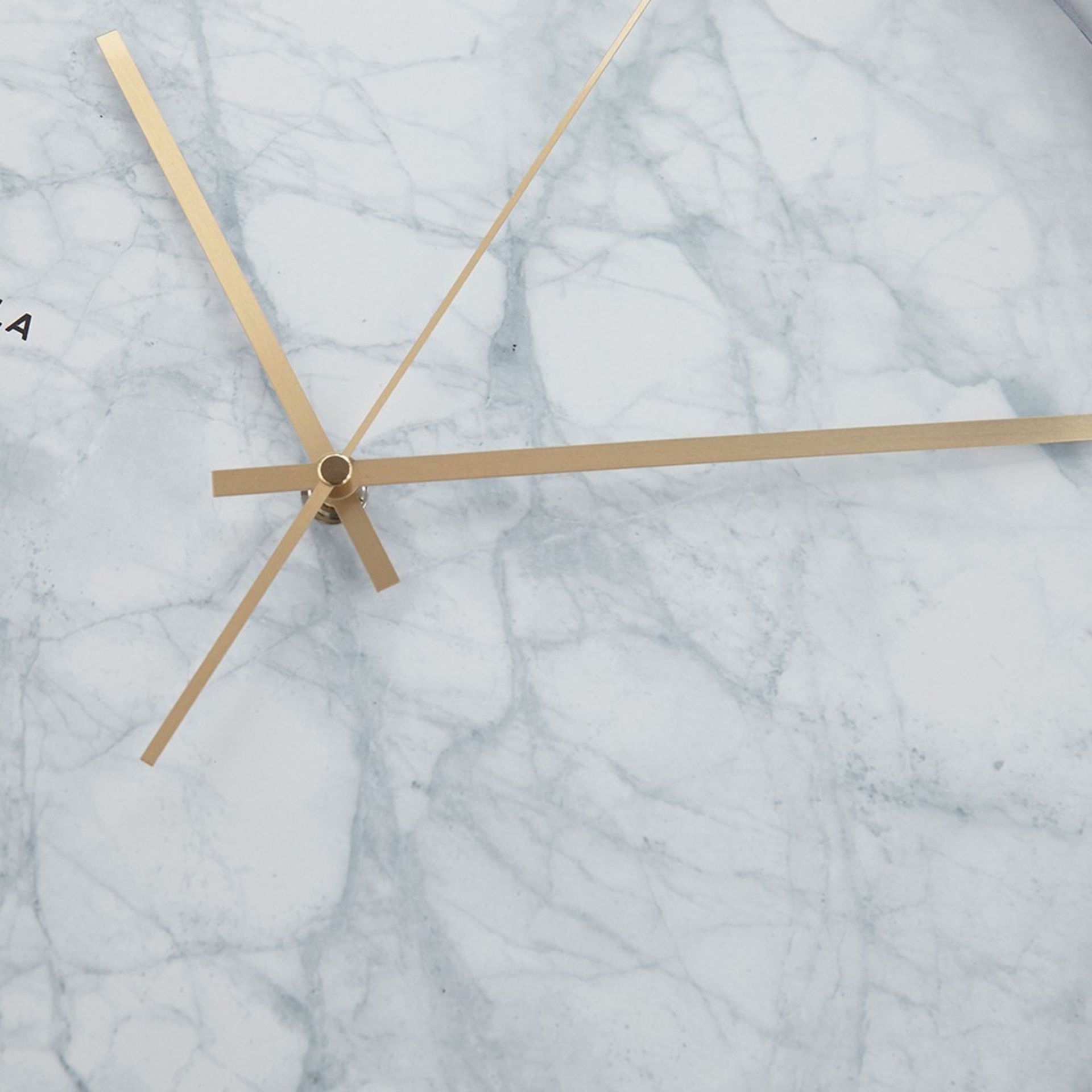 1 x 'Structure' Faux Marble Wall Clock by Cloudnola - Diameter 40cm / Projection 9cm - Brand New - Image 3 of 4