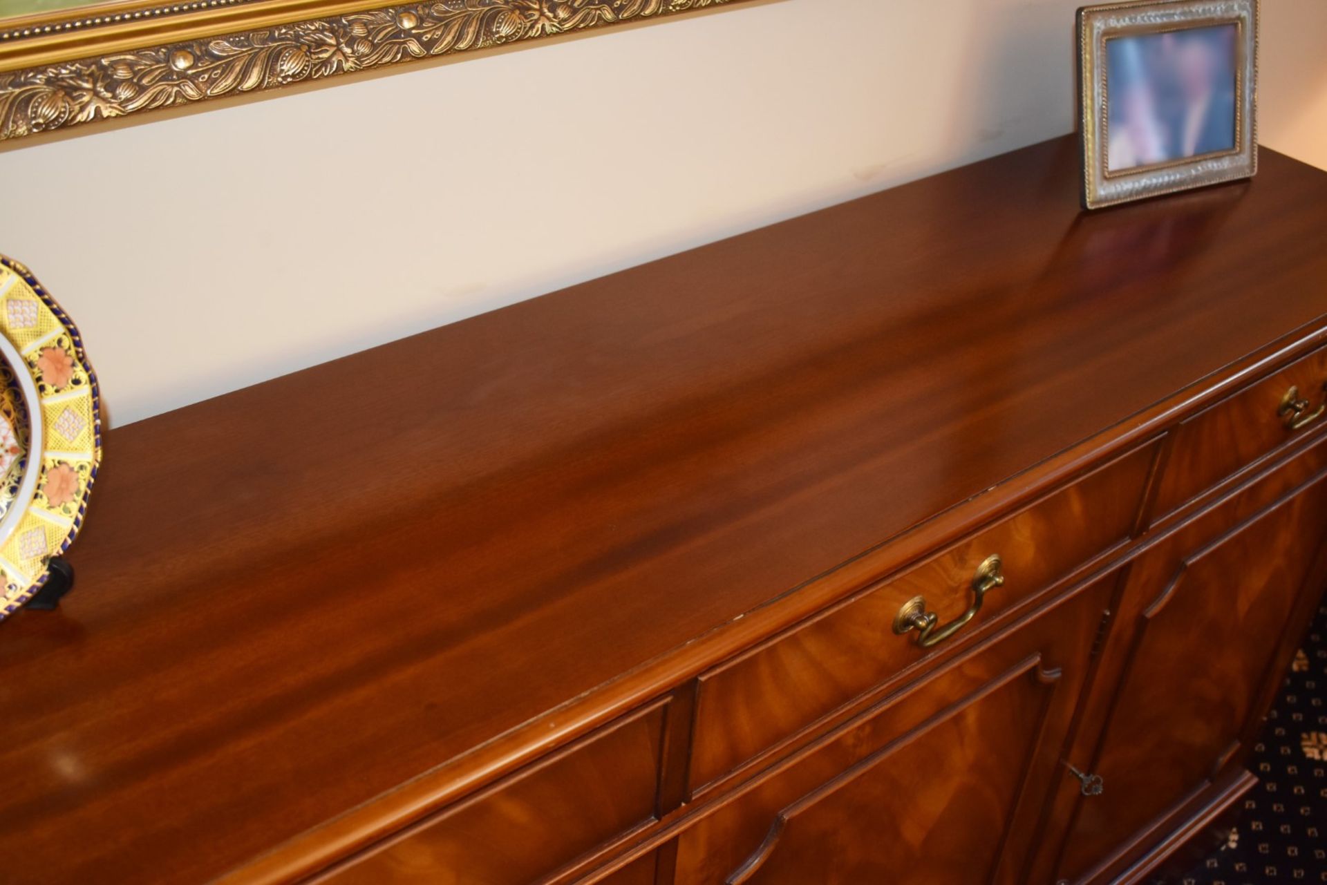 1 x Brights of Nettlebed Mahogany Dining Sideboard With Three Drawers Over Three Cupboards - - Image 12 of 13