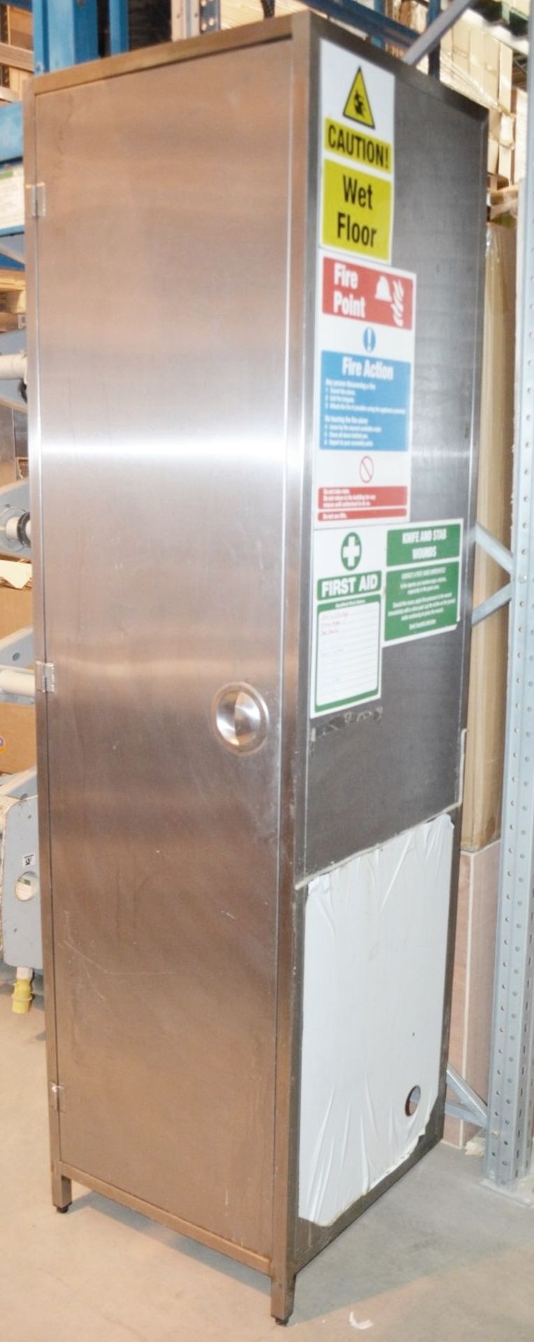 1 x Stainless Steel Commercial Kitchen  Wall-mounted Utility Cupboard - Dimensions: H220xW60xD60cm - Image 2 of 5