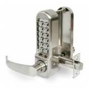 2 x Sets Of Securefast Easy Code Push Button Locks With Lever Handles & Holdback - Total RRP £159.00