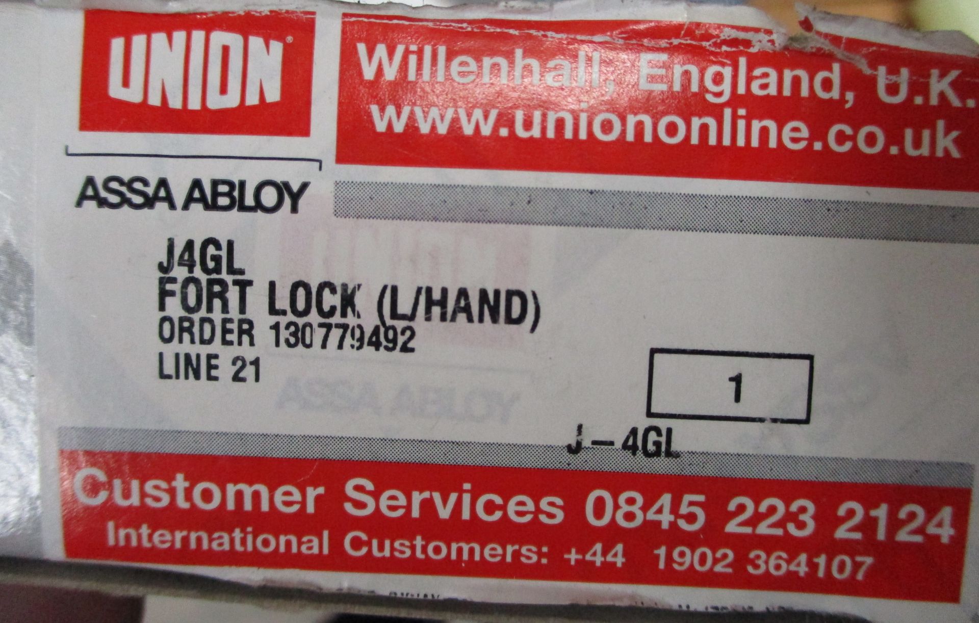 3 x Union Assa Abloy J4GL Fort Locks  - Brand New Stock - Product Code: J4GL- CL538 - Ref: Pallet - Image 2 of 4
