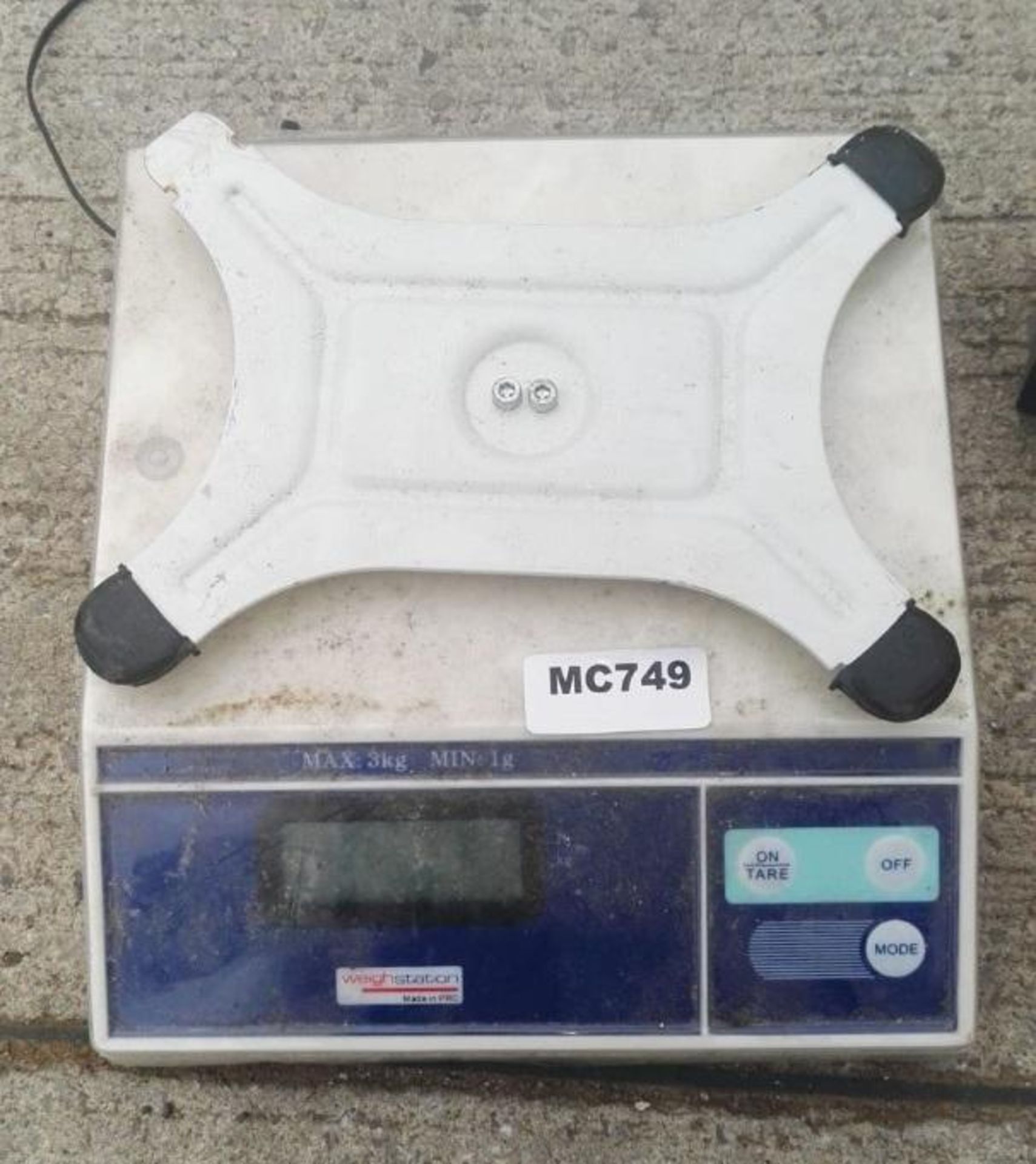 1 x Weighstation Electronic Platform Scale 3kg (Model F177) - Pre-owned, Taken From An Asian Fusion