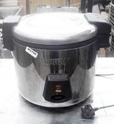 1 x BUFFALO Commercial 6-Litre Rice Cooker (Model J300) - Dimensions: Height 32cm, Diameter 37cm - P