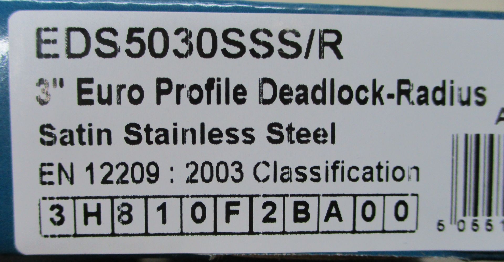 2 x Eurospec Modern 3" Case 57mm Backset Euro Deadlocks in Satin Stainless Steel - Brand New Stock - - Image 2 of 4