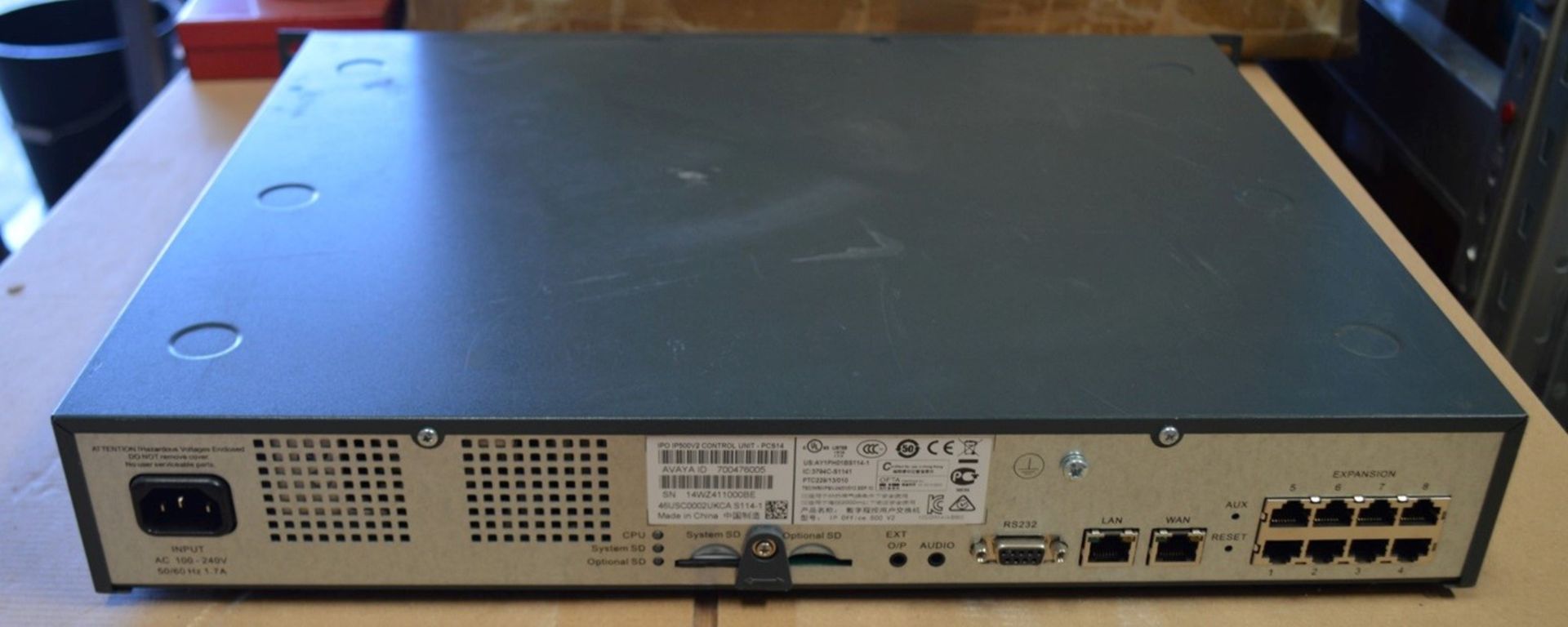 1 x Avaya IP Office 500 V2 Control Unit - Used, From A Working Environment - Ref637 - WH2 - - Image 5 of 5