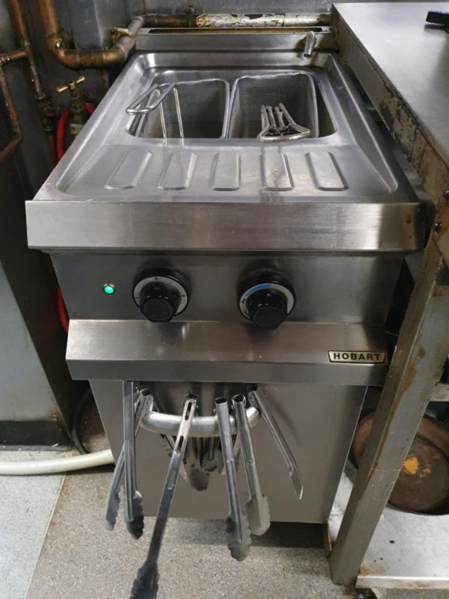 1 x Hobart Twin Basket Pasta Boiler - Stainless Steel Finish - CL514 - Approx Dimensions H118 x W40 - Image 2 of 4