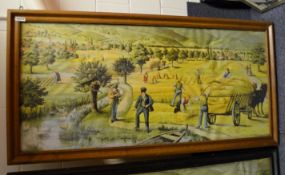 1 x Large 1.6 Metre Long Framed Art Print Featuring A Countryside Scene - Dimensions: 162 x H81