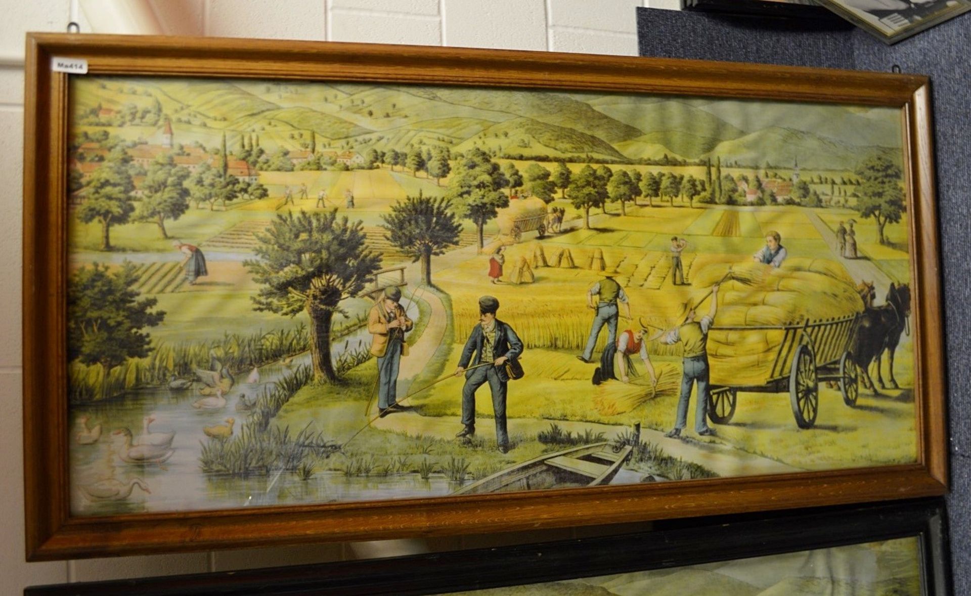 1 x Large 1.6 Metre Long Framed Art Print Featuring A Countryside Scene - Dimensions: 162 x H81