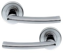 5 x Pairs Serozzetta Dos Internal Door Handle Levers in Satin Chrome - Brand New Stock - Product