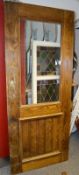 2 x Traditional Restaurant / Pub Glazed Bar Doors - Dimensions (approx) W82 x H201 x D4.5cm - Used,