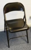 3 x HABITAT Folding Metal Chairs In Black - Dimensions: W47 x D50 x H80, Seat Height cm - Used, In G