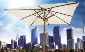1 x LUXURY SERIES 3.5 Metre Round / Circular Commercial / Domestic Parasol - Colour: GREY - CL512 -