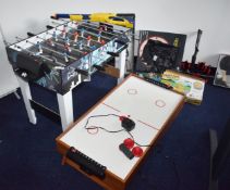 1 x Assorted Collection of Games Including Football Table, Pool Table, Air Hockey, Nurfgun,