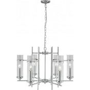 1 x Milo 6-Light Ceiling Light Polished Chrome - New Boxed Stock - CL323 - Ref: ERP1- 3096-6CC - WH1