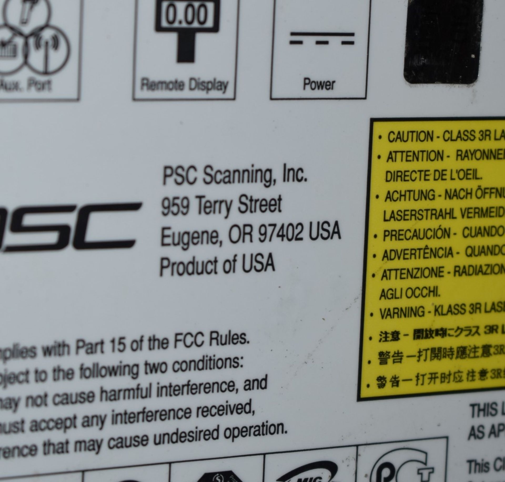 2 x PSC Laser Barcode Scanners For Supermarket Checkouts - CL282 - Ref LF284 Isle F - Location: - Image 11 of 11