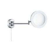 1 x Chrome Illuminated Adjustable Bathroom Mirror Light - Ex Display Stock - CL298 - Ref: J1150 - Lo