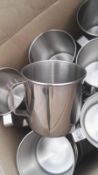 Box Of 24 x Stainless Steel Gastro Cups - Pre-owned, Taken From An Asian Fusion Restaurant - Ref: MC