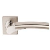 8 x Dale Hardware Satin Nickel/ Polished Chrome Ultimo Door Handle (Pairs) - Brand New -