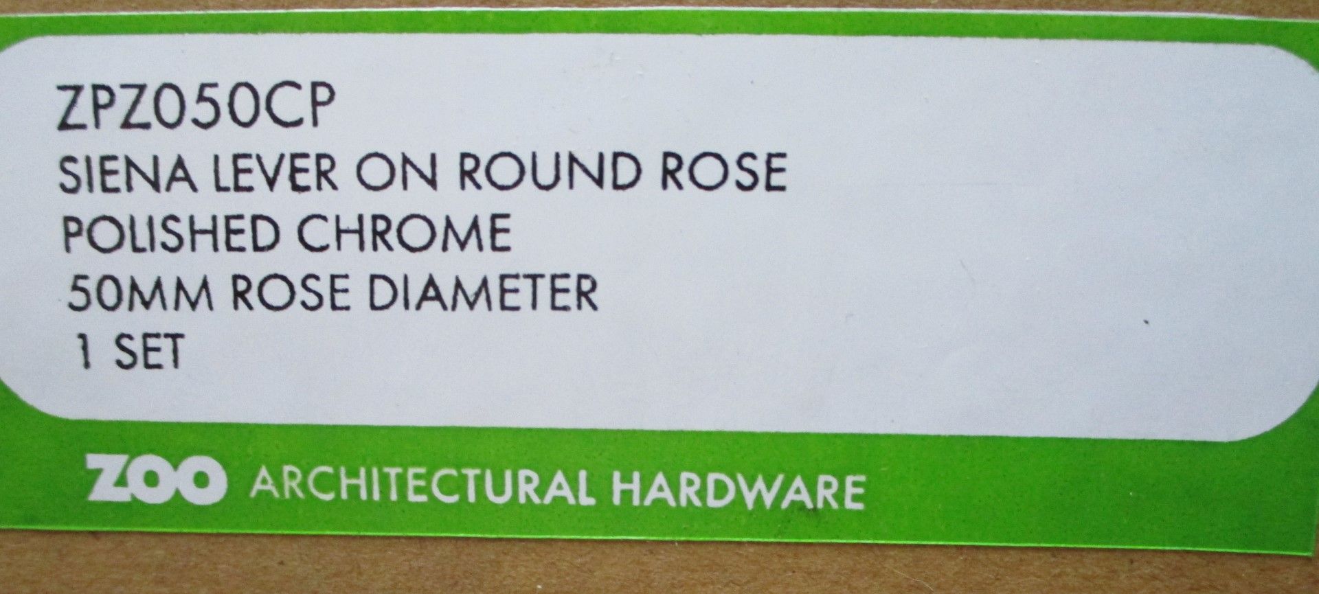 5 x Pairs of Zoo Siena Lever Door Handles in Polished Chrome - Brand New Stock - Product Code - Image 2 of 4