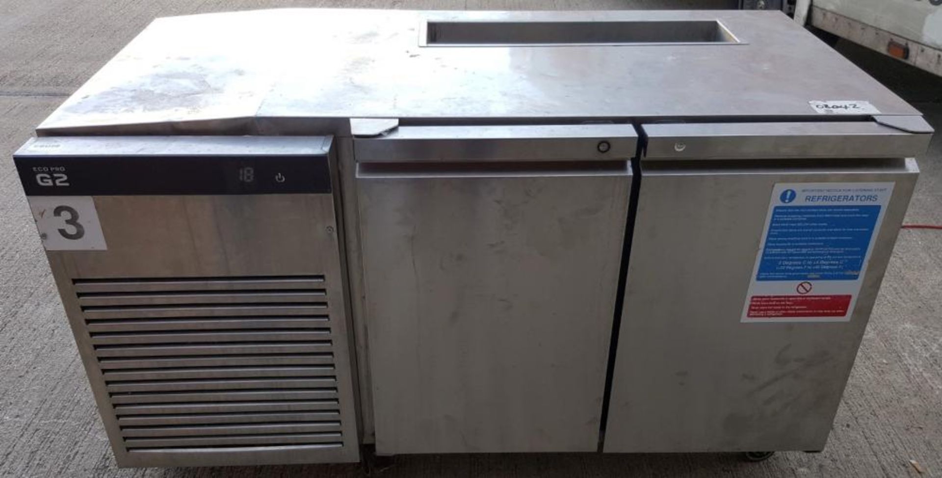 1 x Foster EcoPro G2 2 Door Counter Fridge - Ref CBU28 - CL011 - Location: Altrincham WA14