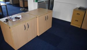 1 x Assorted Collection of Office Furniture - Includes Two Cabinets, One Pedestal and Three