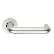 8 x Pairs of Eurospec Aluminium Safety Door Handles On Rose  - Brand New Stock - Product Code: