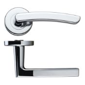 5 x Pairs of Stanza Santiago Internal Door Handle Levers in Polished Chrome - Brand New Stock -