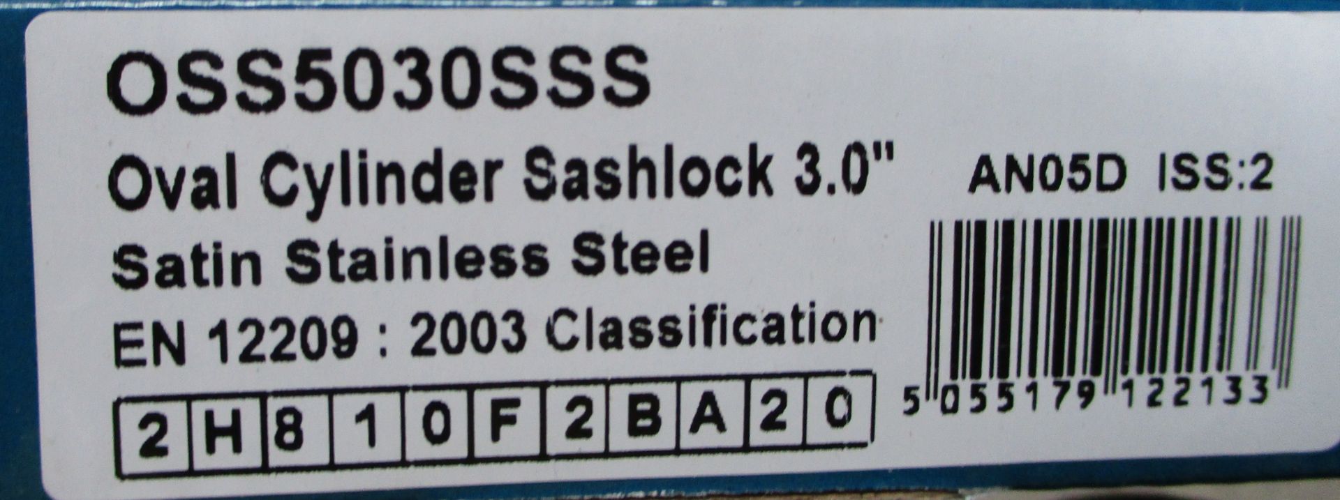 3 x Eurospec 3" Locks in Satin Stainless Steel - Brand New Stock - Product Code: OSS5030SSS - - Image 2 of 4