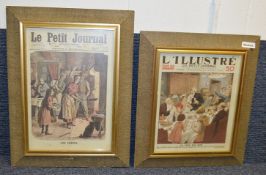 3 x Framed Art Prints Of Bygone Periodicals - Dimensions: W43 x H59 - Ref: Ma404 - CL481 - Location: