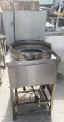 1 x Commercial Stainless Steel Chinese Gas Steamer Range - Includes Lid - Dimensions: H133 x W60 x D