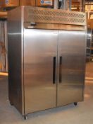 1 x Williams HJ2TSA Double Door Stainless Steel Refrigerator With Ingregral Drawer Runners, Pull Out