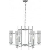1 x Milo 6-Light Ceiling Light Polished Chrome - New Boxed Stock - CL323 - Ref: ERP1- 3096-6CC - WH1