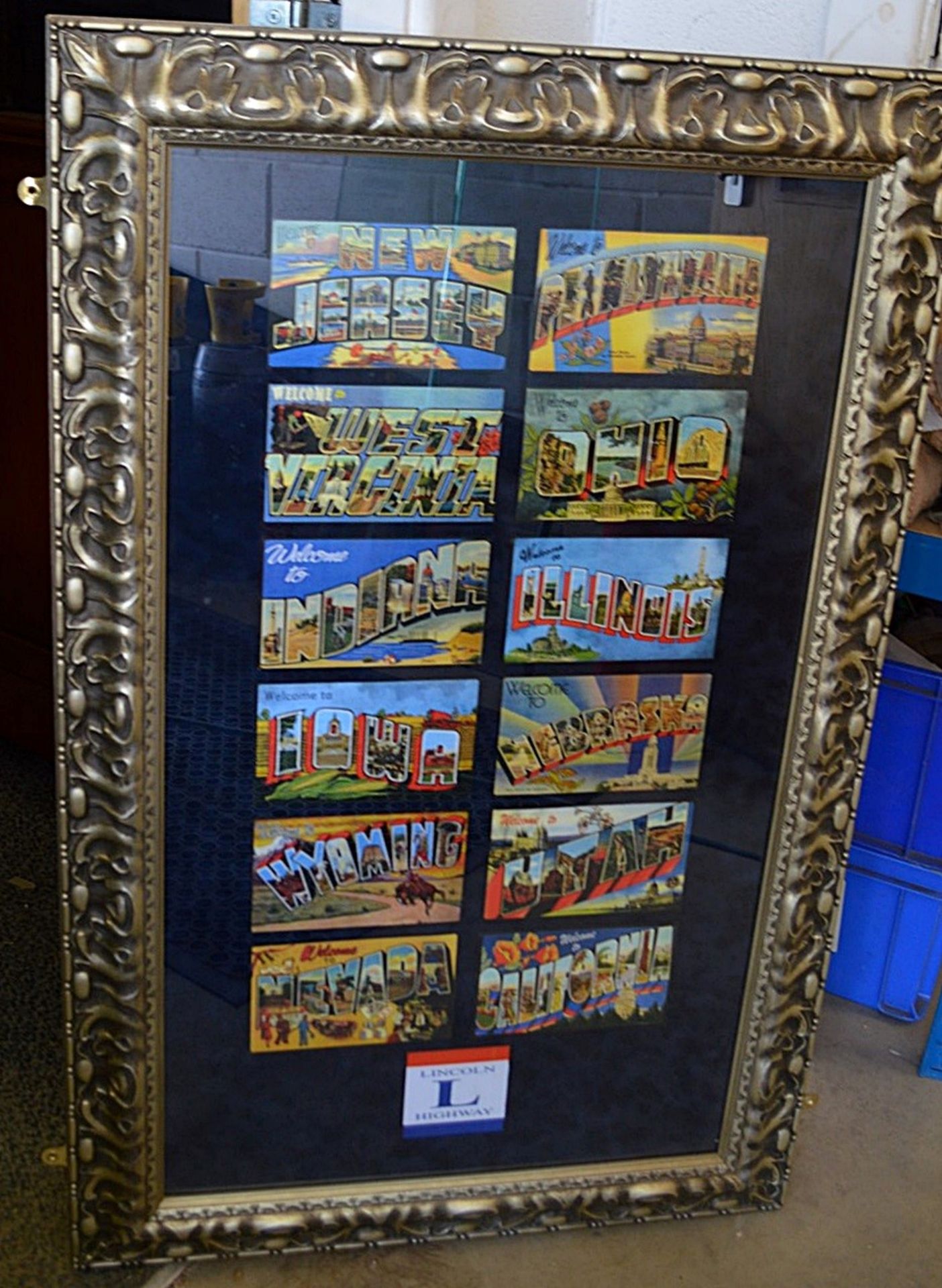 1 x Framed Display Piece Featuring Facsimiles Of Bygone Postcards - Dimensions: H107 x W68cm - Used, - Image 2 of 4