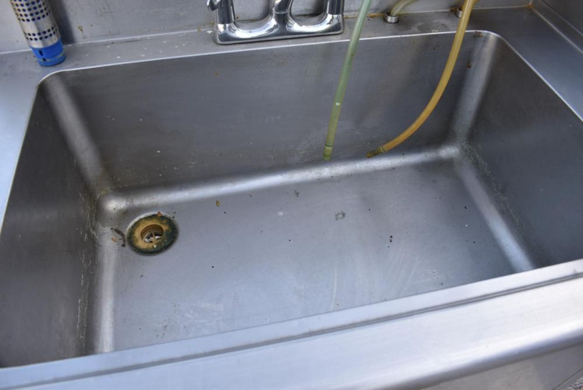 1 x Commercial Wash Unit With Large Rectangular Basin Over a Storage Cupboard, Mixer Taps, Splash Ba - Image 9 of 11