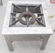 1 x Commercial Single Burner Gas Cooker - Pre-owned, Taken From An Asian Fusion Restaurant - Dimensi