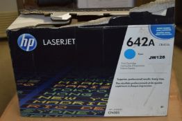 1 x Genuine HP LaserJet 642A Cyan Printer Toner Cartridge - Suitable For CP4005dn and CP4005n