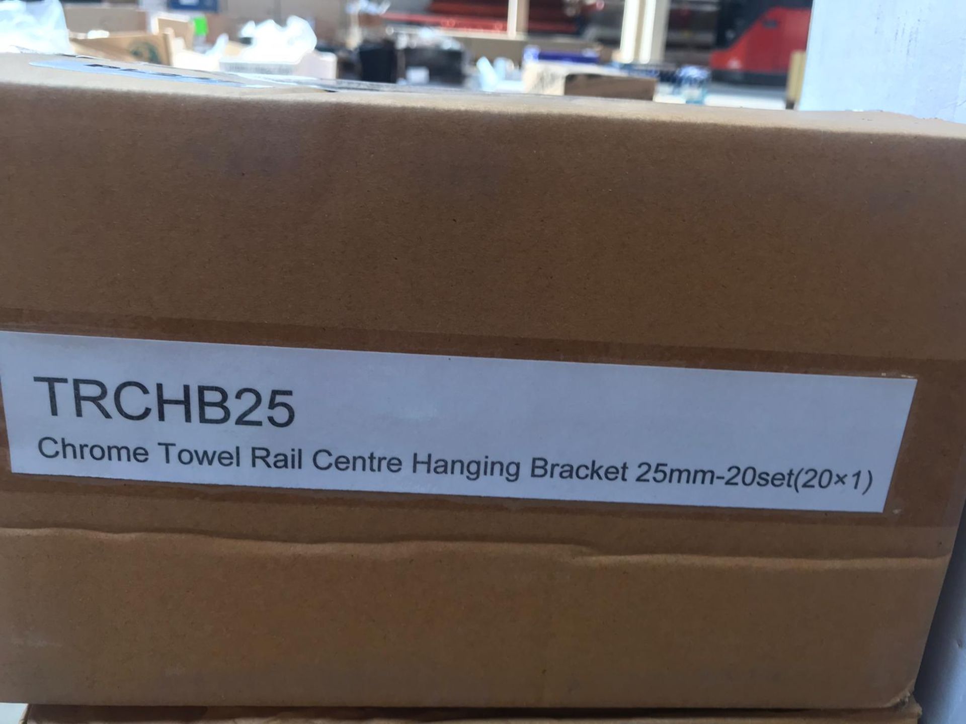 40 x Blue Diamond Chrome Towel Rail Centre Hanging Bracket 25mm - New Stock - Location: Peterlee SR8 - Image 2 of 5