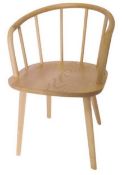 A Pair Of Scandanavian Style Ash Wooden Chairs - Dimensions: SH 46.5cm, H 77cm, D 52cm, W 54cm - Bra