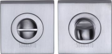 6 x Sorrento Turn and Release Bathroom Door Handles in Satin Chrome - RRP £60 - Brand New Stock -