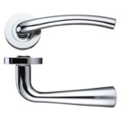 5 x Stanza Assisi Internal Door Handle Levers in Polished Chrome - Lot includes 5 x Pairs of Handles