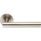 3 x Eurospec Philadelphia Satin Stainless Door Handles - Brand New Stock - Location: Peterlee, SR8