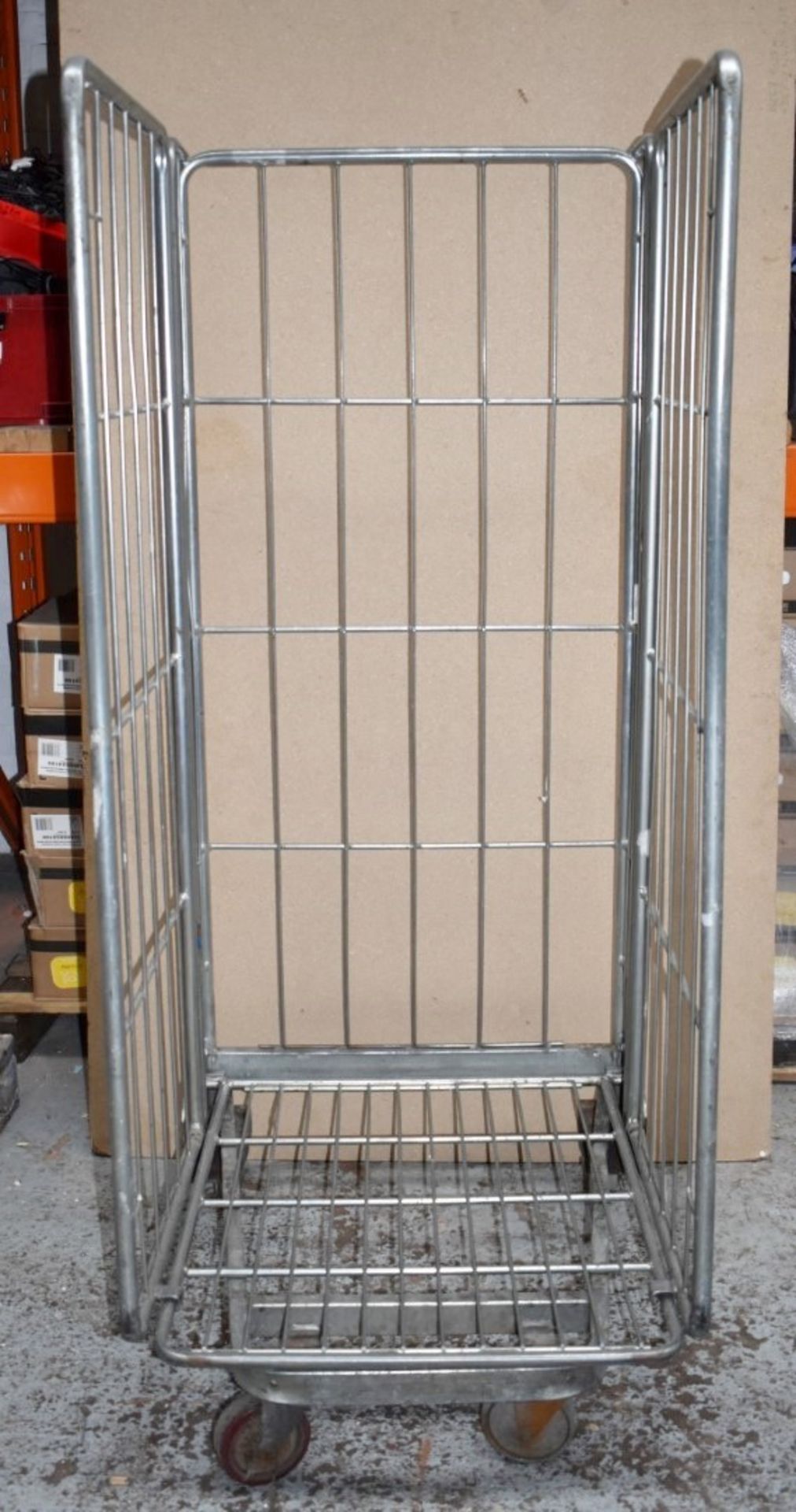1 x Roller Cage With Heavy Duty Castors - Demountable With Three Sides - Ideal For Storing and - Image 5 of 9