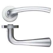 3 x Pairs of Zoo Assisi Lever Door Handles in Satin Chrome - Brand New Stock - Product Code ZPZ010SC
