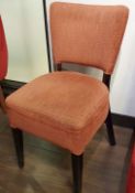 1 x Chair Upholstered in Salmon Fabric - Ref PA158 - CL463 - Location: Altrincham WA14