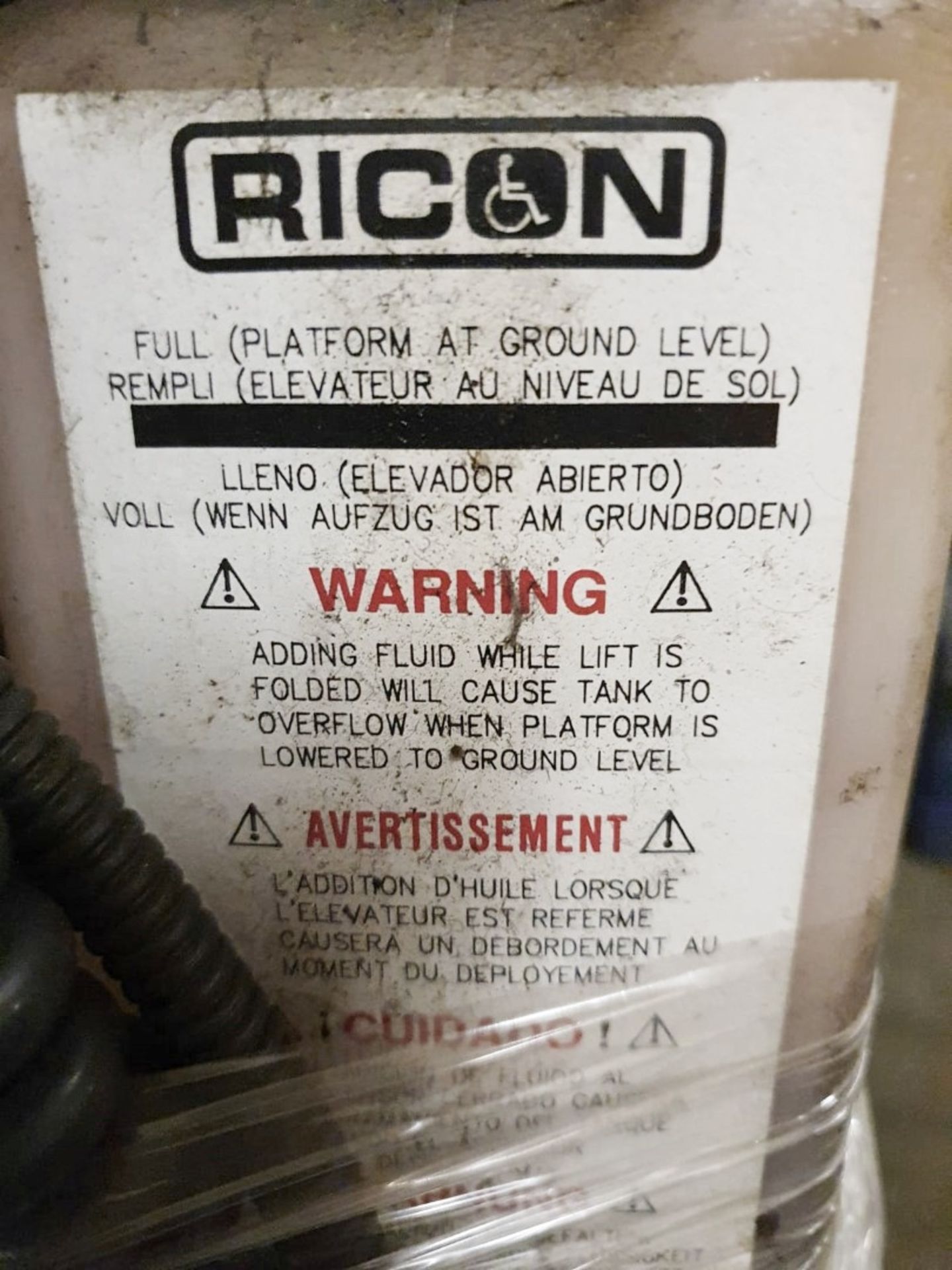 1 x Ricon Wheelchair Lift - Pre-owned In Working Condition - CL999 - Location: Altrincham WA14 - Image 5 of 16