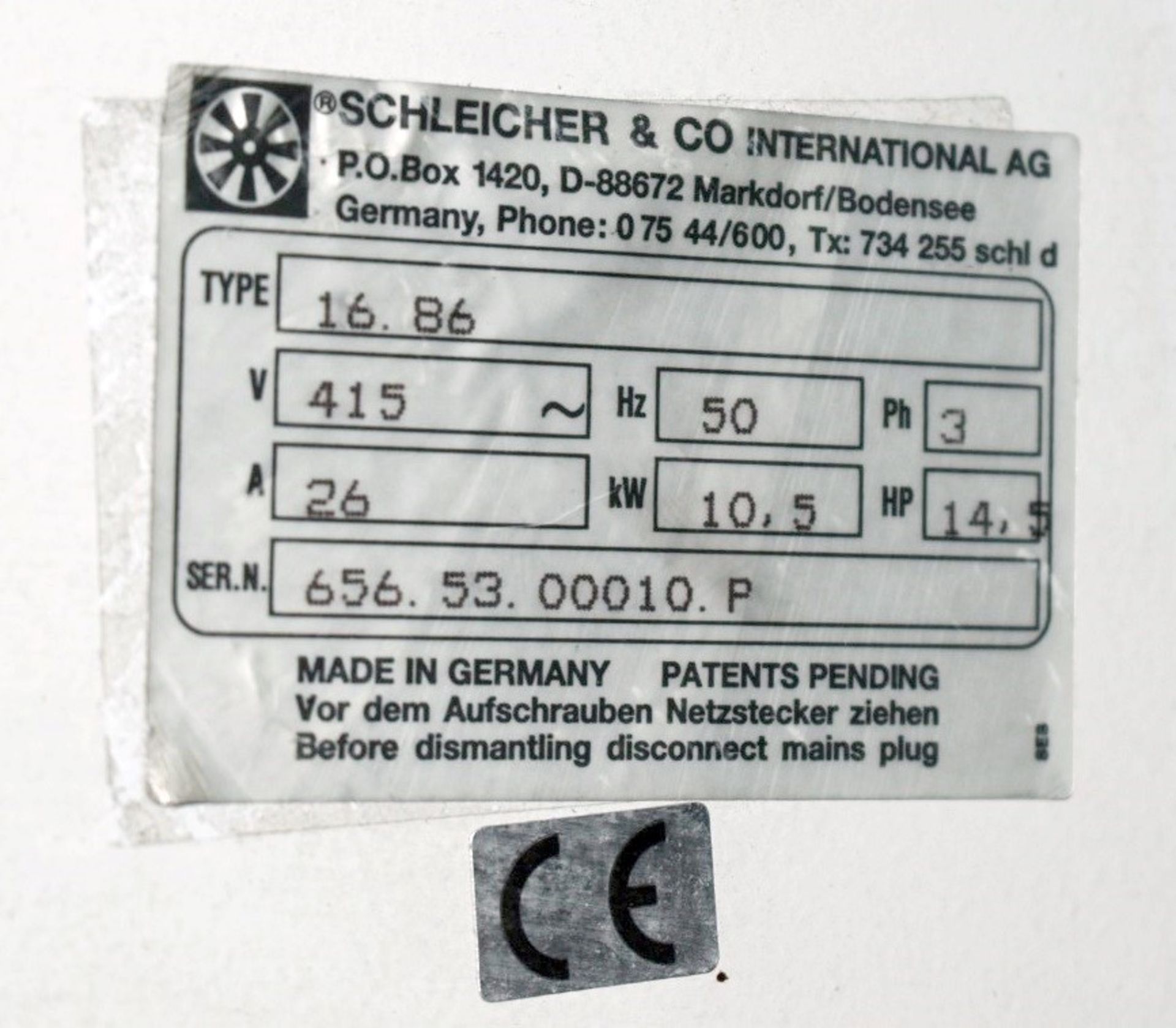 1 x Schleicher Confidential Document Shredder - Industrial Shredding Machine  - Type S860 CSL - 3 - Image 10 of 10