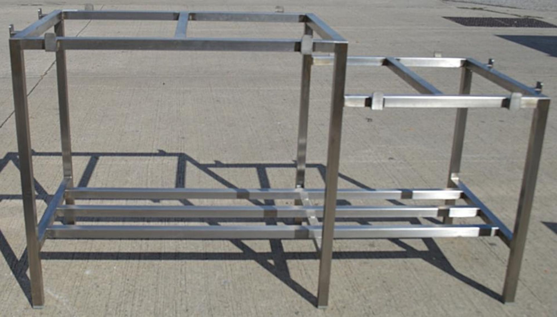 1 x Stainless Steel Commercial Chopping Block Frame - Image 3 of 3