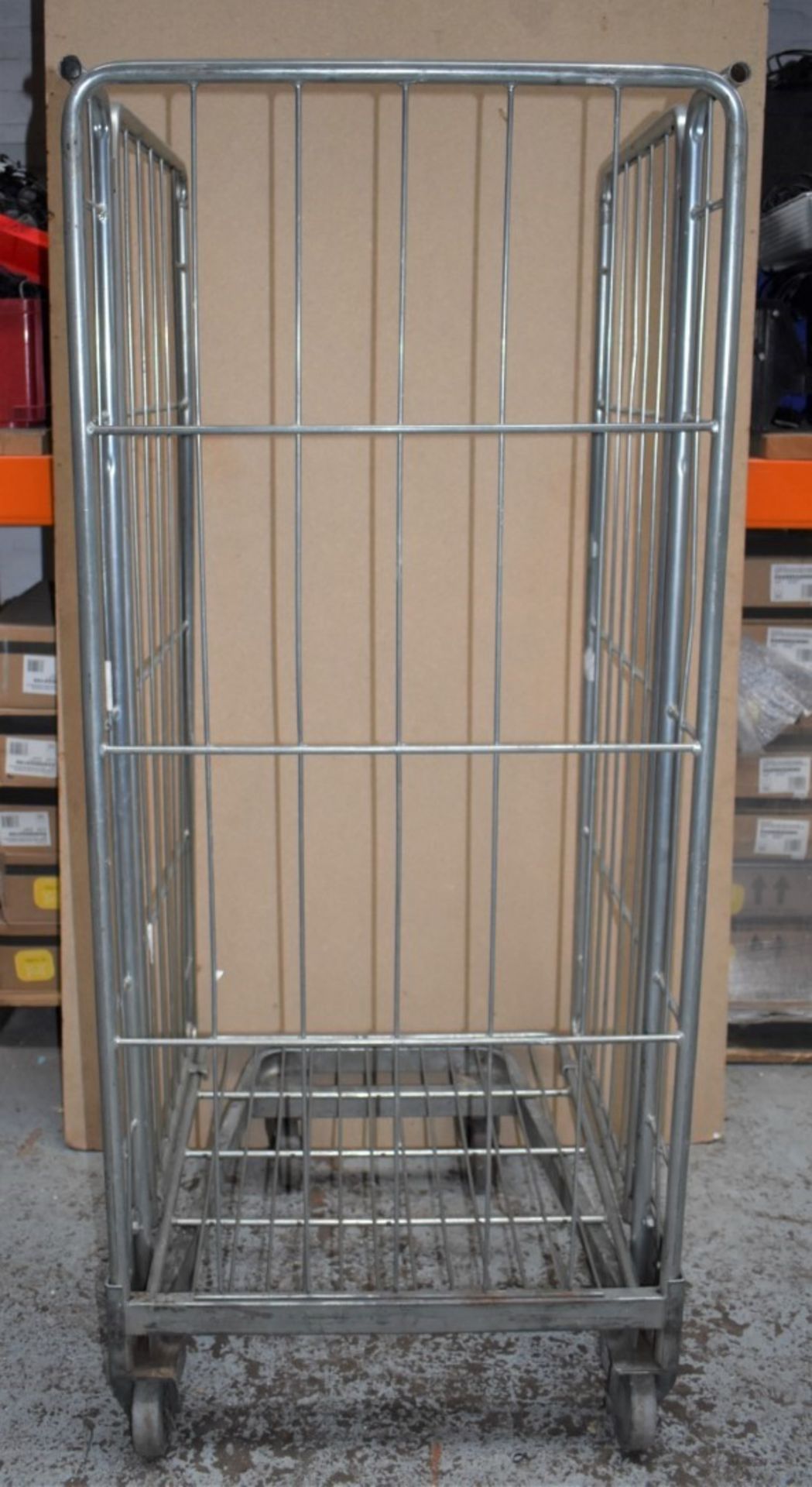 1 x Roller Cage With Heavy Duty Castors - Demountable With Three Sides - Ideal For Storing and - Image 9 of 9